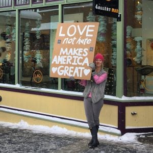 Photo by Julia Wheat Thomas in Park City, Utah during sister march. 