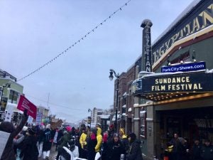 Photo by Julia Wheat Thomas of Park City, Utah sister march, held during Sundance Film Festival. 