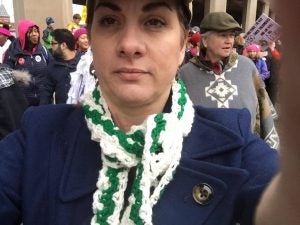 Tracy Foster takes a quick selfie during the Women's March on Washington, D.C. "It was amazing," Foster says. Formerly of Lexington, Foster now lives in Savannah, Georgia. 