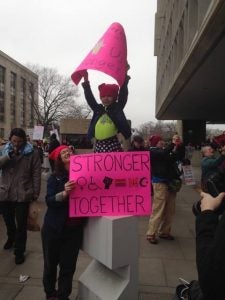 Photo from Washington, D.C. march by Callie Minks. 