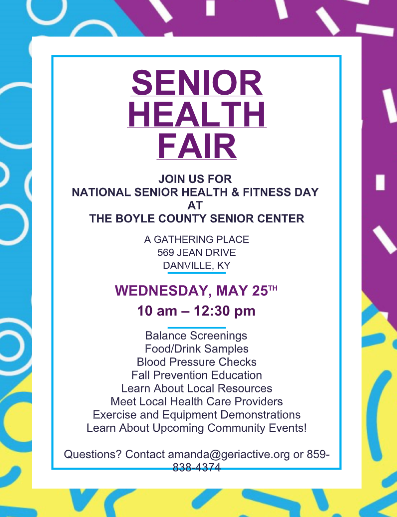 Health fair for seniors happening at A Gathering Place The Advocate