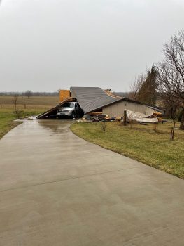 Tornado destroys garage on Waterworks Road in Danville The AdvocateMessenger The Advocate