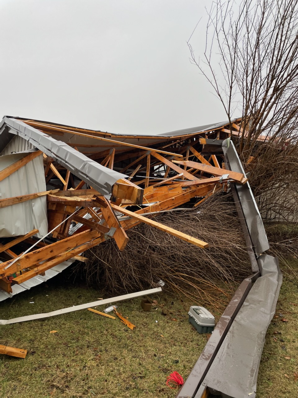 Tornado destroys garage on Waterworks Road in Danville The Advocate