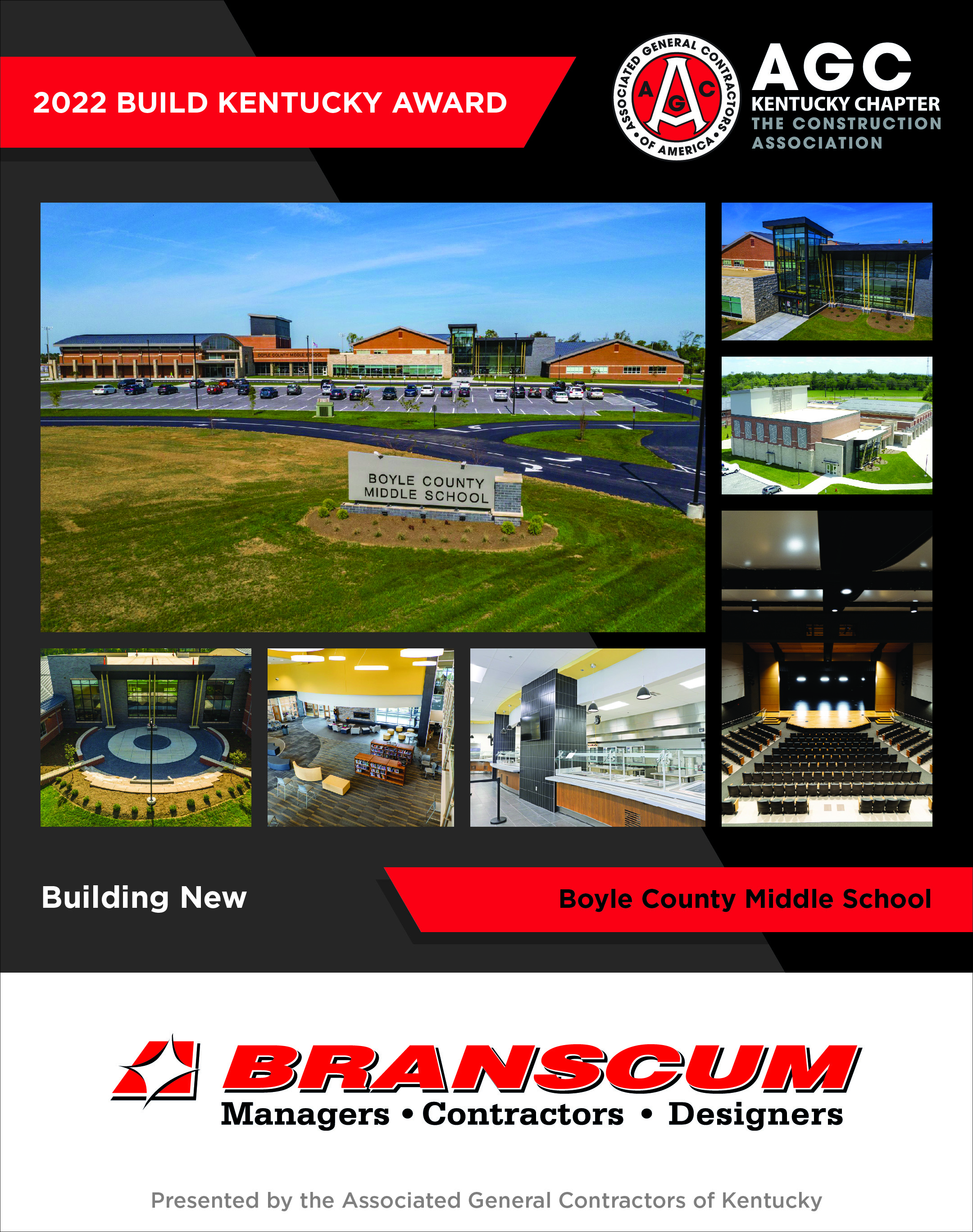 Boyle County Middle School Receives AGC 2022 “Build Kentucky” Award